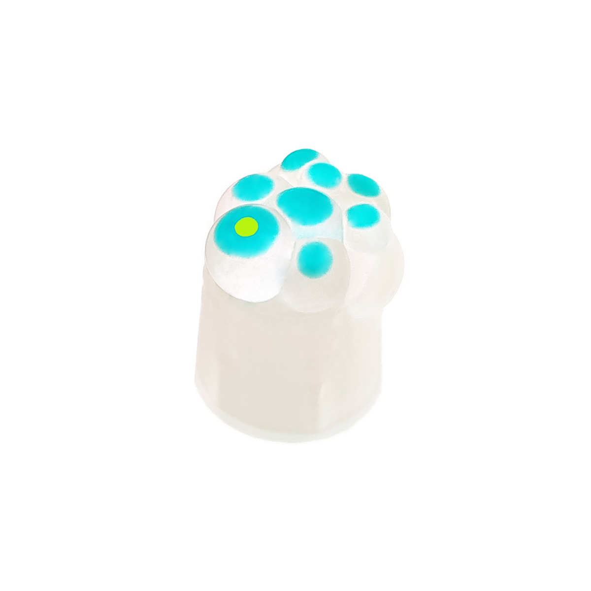 Mini Blob Clear\Turquoise