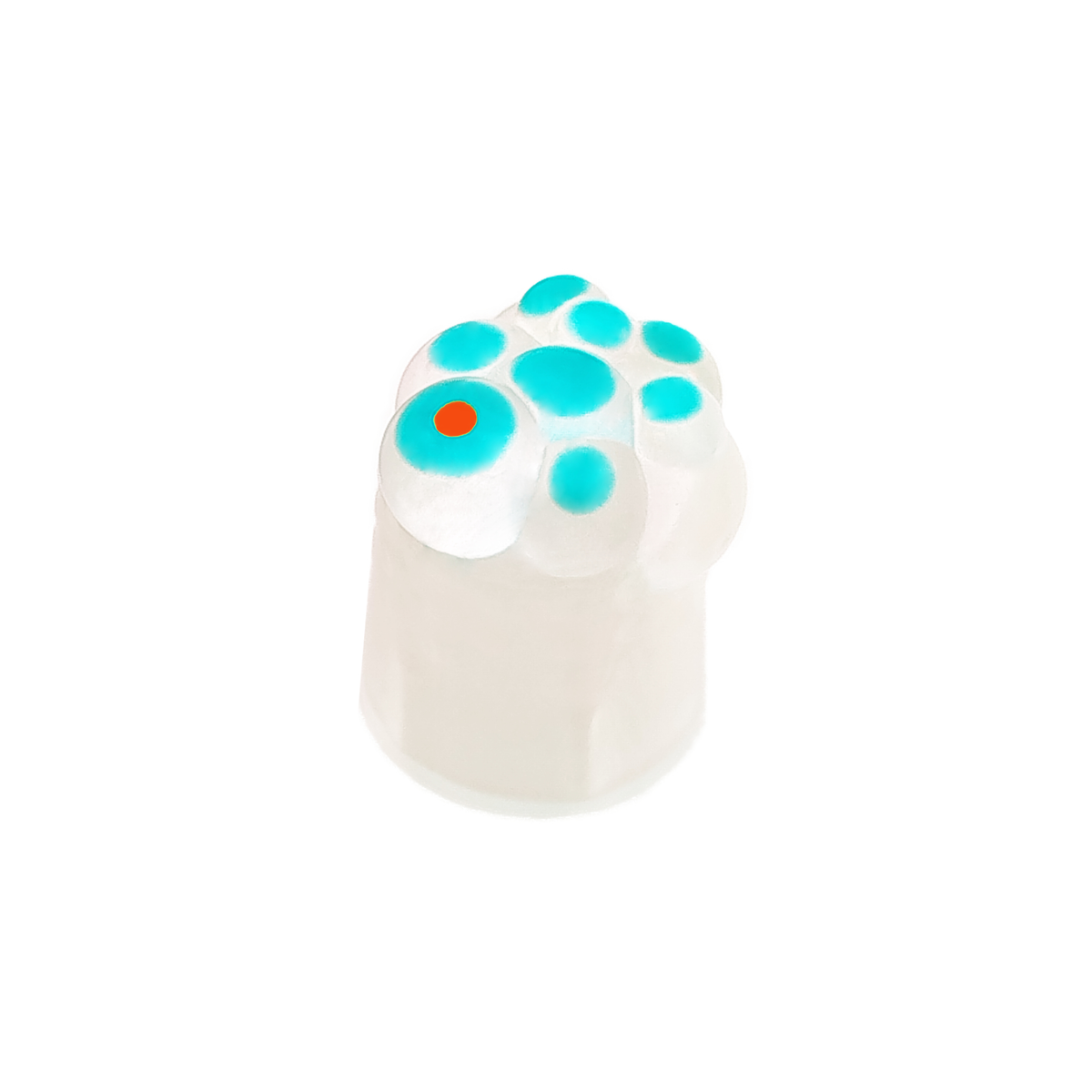 Mini Blob Clear\Turquoise